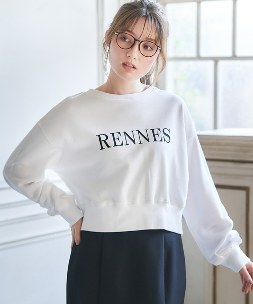 NOELA(ノエラ)の「ロゴスウェット(スウェット・レディース・オフホワイト/ピンク/ブラック・フリー)」の2枚目の写真