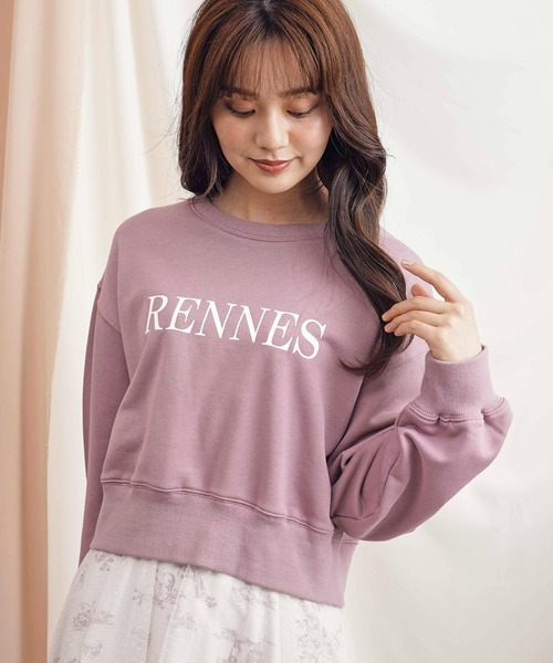 NOELA(ノエラ)の「ロゴスウェット(スウェット・レディース・オフホワイト/ピンク/ブラック・フリー)」の1枚目の写真