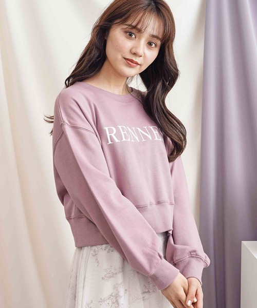 NOELA(ノエラ)の「ロゴスウェット(スウェット・レディース・オフホワイト/ピンク/ブラック・フリー)」の6枚目の写真