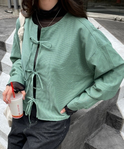 セール】リボンシャツ（シャツ/ブラウス）｜nemne store（ネンネ