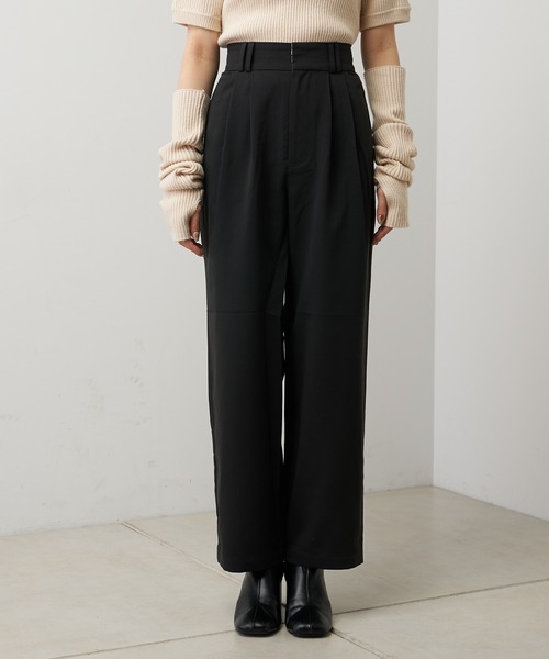 Chico（チコ）の「【2022AW】折り返しスラックスロングパンツ（スラックス・レディース・ブラック/グレー/ベージュ・FREE）」の22枚目の写真