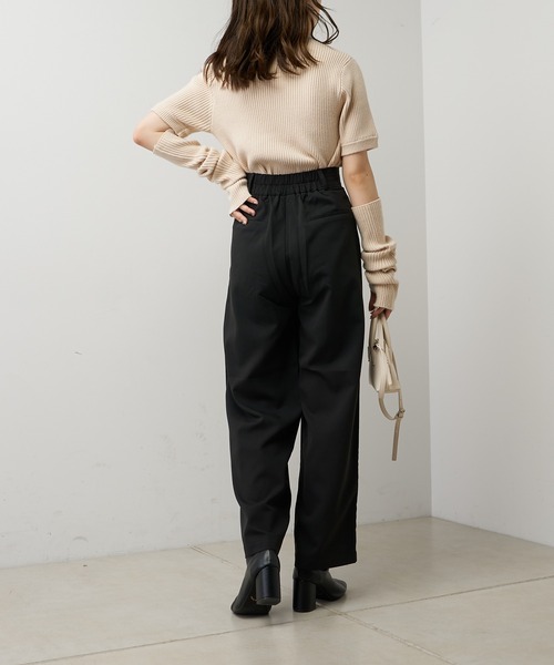 Chico（チコ）の「【2022AW】折り返しスラックスロングパンツ（スラックス・レディース・ブラック/グレー/ベージュ・FREE）」の21枚目の写真