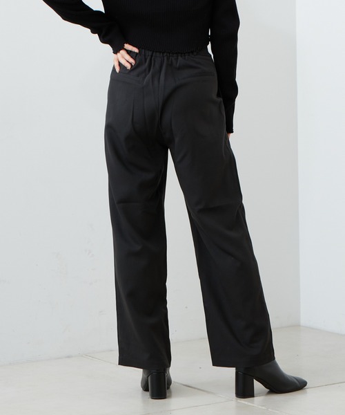 Chico（チコ）の「【2022AW】折り返しスラックスロングパンツ（スラックス・レディース・ブラック/グレー/ベージュ・FREE）」の6枚目の写真