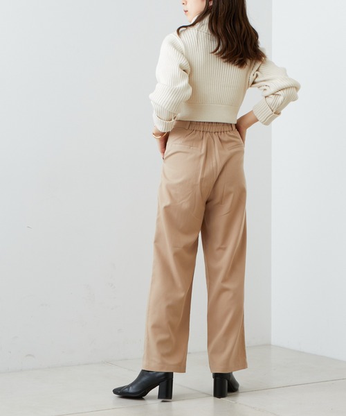 Chico（チコ）の「【2022AW】折り返しスラックスロングパンツ（スラックス・レディース・ブラック/グレー/ベージュ・FREE）」の15枚目の写真