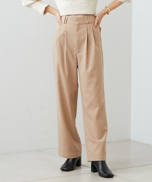 Chico（チコ）の「【2022AW】折り返しスラックスロングパンツ（スラックス・レディース・ブラック/グレー/ベージュ・FREE）」の16枚目の写真