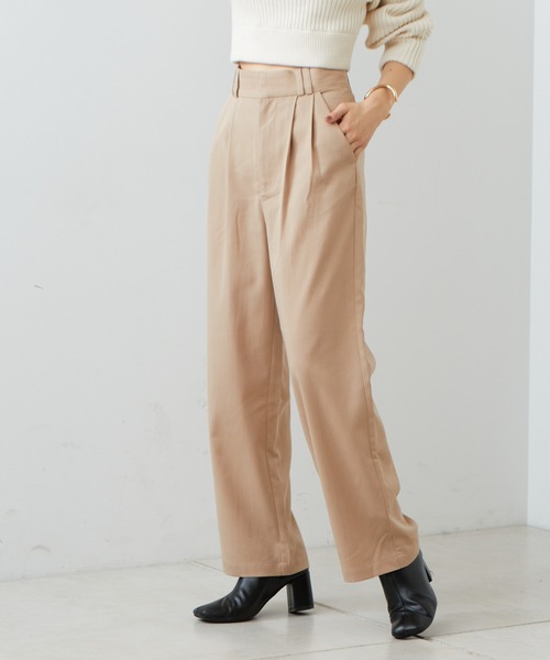 Chico（チコ）の「【2022AW】折り返しスラックスロングパンツ（スラックス・レディース・ブラック/グレー/ベージュ・FREE）」の17枚目の写真