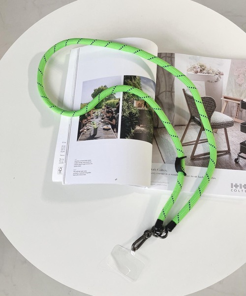 AS KNOW AS plus（アズノゥアズプラス）の「futo コードストラップ（スマホグッズ・レディース・ブラック/カーキ/ライトグリーン/ホワイト×ブラック/ブラック×ホワイト/ブルー/ブルー系その他/ホワイト×パープル/オレンジ系その他/ピンク系その他/グリーン系その他/コーラルピンク/パープル/ピンク・FREE）」の18枚目の写真