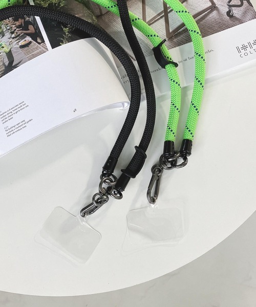 AS KNOW AS plus（アズノゥアズプラス）の「futo コードストラップ（スマホグッズ・レディース・ブラック/カーキ/ライトグリーン/ホワイト×ブラック/ブラック×ホワイト/ブルー/ブルー系その他/ホワイト×パープル/オレンジ系その他/ピンク系その他/グリーン系その他/コーラルピンク/パープル/ピンク・FREE）」の19枚目の写真