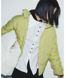 Ray BEAMS | Ray BEAMS / カーブ ステッチ ナカワタ ブルゾン(ダウンジャケット/コート)