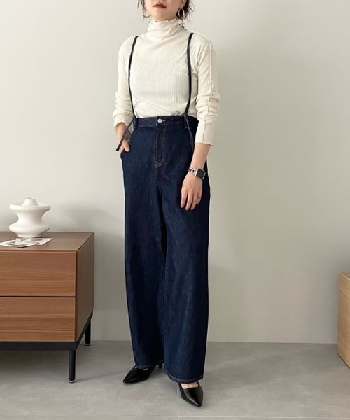 LOWRYS FARM（ローリーズファーム）の「サスツキワイドデニム