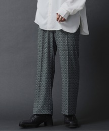 Ellno Loset | ダマスク柄ワイドストレートパンツ(その他パンツ)