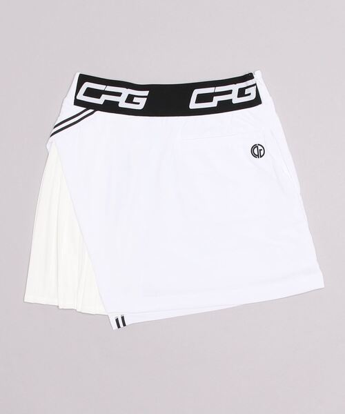 CPG GOLF（シーピージーゴルフ）の「asymmetric pleated skirt（アシンメトリープリーツスカート）（スカート・レディース・ブラック/ベージュ/グレー/ホワイト・SMALL/LARGE/MEDIUM）」の10枚目の写真