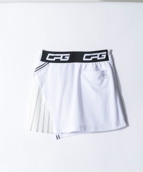 CPG GOLF（シーピージーゴルフ）の「asymmetric pleated skirt（アシンメトリープリーツスカート）（スカート・レディース・ブラック/ベージュ/グレー/ホワイト・SMALL/LARGE/MEDIUM）」の5枚目の写真