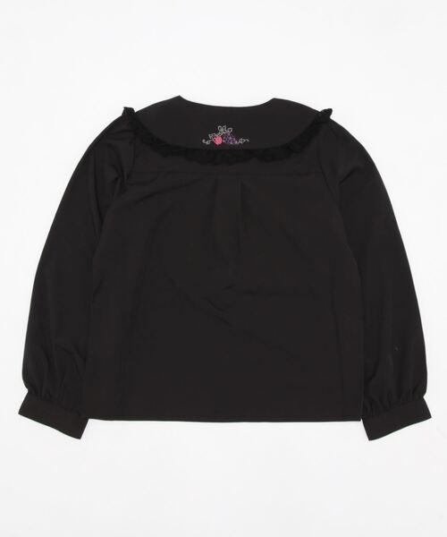 axes femme POETIQUE（アクシーズファムポエティック）の「ラ　レコルト刺繍襟ＢＬ（シャツ/ブラウス・レディース・ブラック/ベージュ/キナリ・MEDIUM）」の4枚目の写真