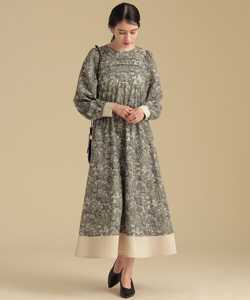 Ray BEAMS（レイビームス）の「Ray BEAMS / ヨーク タック ペイズリー ワンピース（ワンピース・レディース・ダークブラウン/グリーン系その他2・0/1）」の18枚目の写真