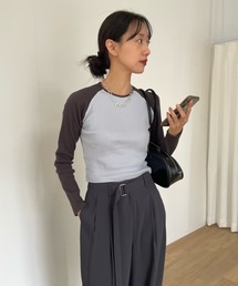 Didot.showroom | ラグランリブロンT(Tシャツ/カットソー)