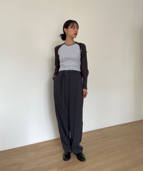 ラグランリブロンT（Tシャツ/カットソー）｜Didot.showroom
