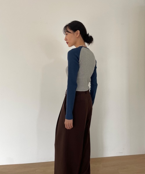 ラグランリブロンT(Tシャツ/カットソー)|Didot.showroom(ディドット ショールーム) ラグランリブロンT(Tシャツ/カットソー)|Didot.showroom(ディドット ショールーム)