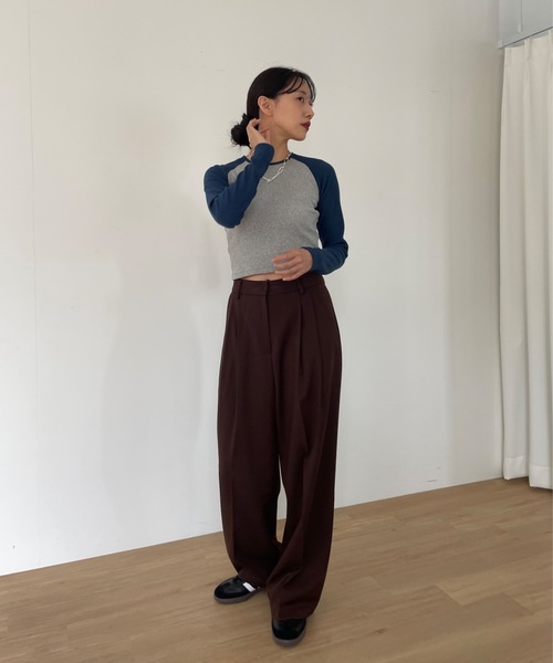 ラグランリブロンT(Tシャツ/カットソー)|Didot.showroom(ディドット ショールーム) ラグランリブロンT(Tシャツ/カットソー)|Didot.showroom(ディドット ショールーム)