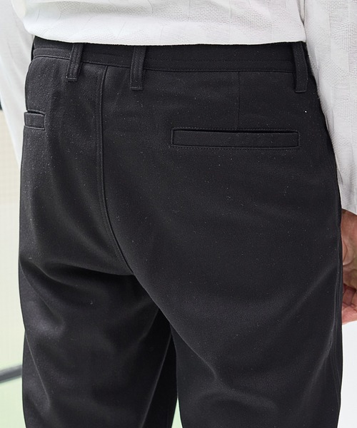 UNION STATION（ユニオンステーション）の「T/Rストレッチツイルイージーワイドパンツ（スラックス・メンズ・チャコールグレー/ブラック・S/M/L）」の21枚目の写真