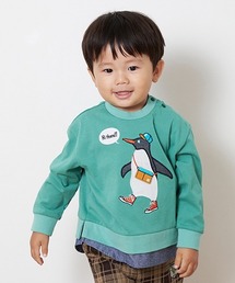 kladskap | ペンギン裾レイヤード風長袖Tシャツ(Tシャツ/カットソー)