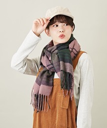 CUBE SUGAR | WEB限定チェック柄大判ストール(ストール/ショール)