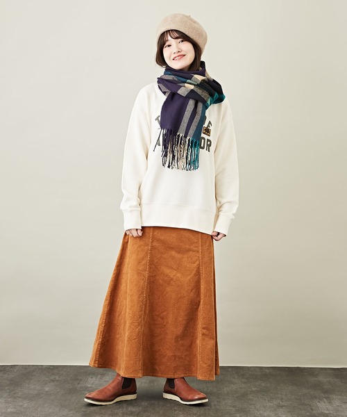 CUBE SUGAR（キューブシュガー）の「WEB限定チェック柄大判ストール（ストール/ショール・レディース・ブルー系その他/パープル系その他/レッド系その他/ブラウン系その他/ブラック系その他・M）」の10枚目の写真