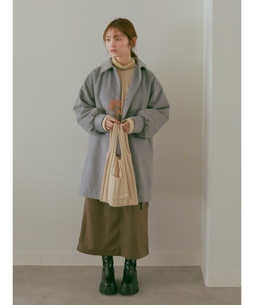 ehka sopo（エヘカソポ）の「【so4u×ehkasopo】ニットバッグ（ショルダーバッグ・レディース・ベージュ/ブラウン・ﾌﾘ-）」の7枚目の写真