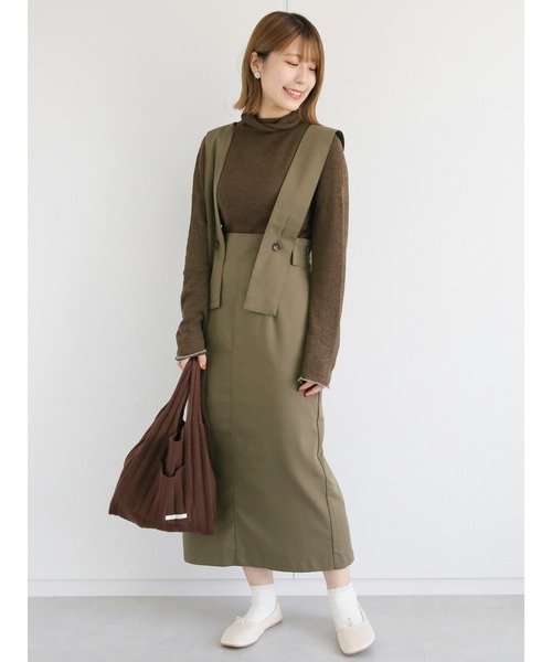 ehka sopo（エヘカソポ）の「【so4u×ehkasopo】ニットバッグ（ショルダーバッグ・レディース・ベージュ/ブラウン・ﾌﾘ-）」の15枚目の写真