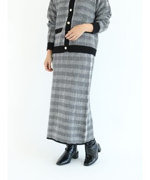 Te chichi TERRASSE | ツイード調編みニットスカート【セットアップ可】(スカート)