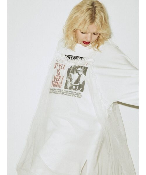 jouetie（ジュエティ）の「レイヤードロックワンピース（ワンピース・レディース・ブラック/オフホワイト/パープル・MEDIUM）」の22枚目の写真