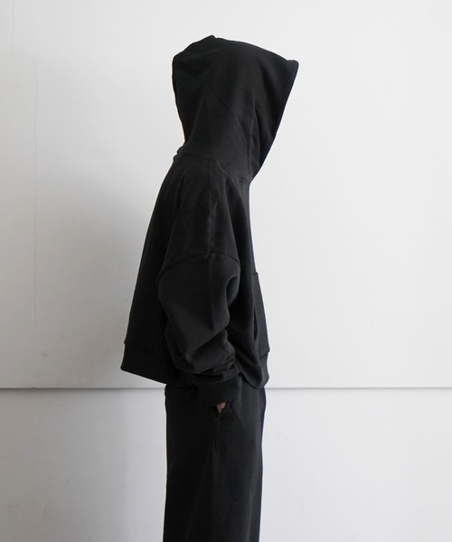 entire studios（エンタイアスタジオ）の「ENTIRE STUDIOS HEAVY HOOD（パーカー・メンズ・ブラック/シルバー/チェリーレッド・SMALL/MEDIUM）」の2枚目の写真