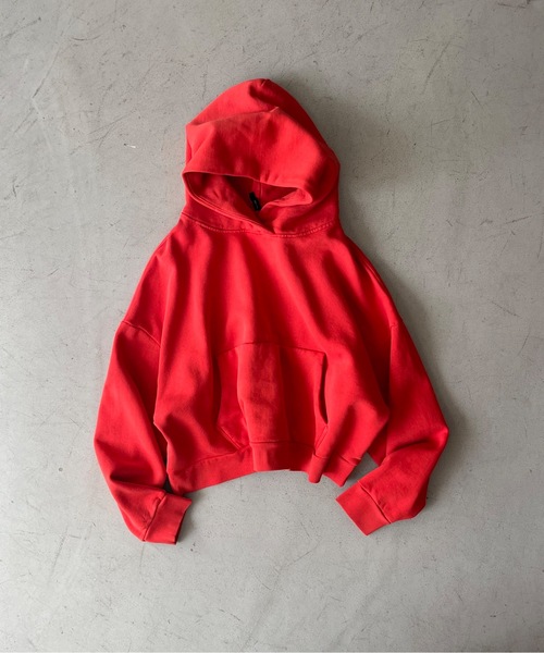 entire studios（エンタイアスタジオ）の「ENTIRE STUDIOS HEAVY HOOD（パーカー・メンズ・ブラック/シルバー/チェリーレッド・SMALL/MEDIUM）」の4枚目の写真