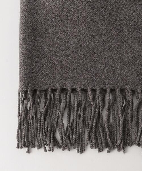 BEAUTY&YOUTH UNITED ARROWS（ビューティーアンドユースユナイテッドアローズ）の「ヘリンボーン ストール（ストール/ショール・メンズ・ライトブルー/ブラウン/ブラック・FREE）」の5枚目の写真