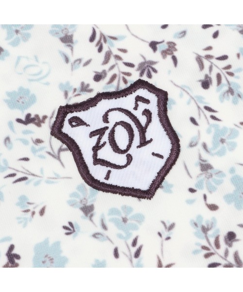 ZOY（ゾーイ）の「WOMENS 小花柄プリント 長袖シャツ（ポロシャツ・レディース・ホワイト/ネイビー・40/38/36）」の6枚目の写真