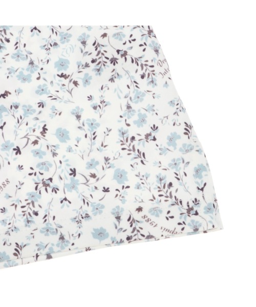 ZOY（ゾーイ）の「WOMENS 小花柄プリント 長袖シャツ（ポロシャツ・レディース・ホワイト/ネイビー・40/38/36）」の3枚目の写真