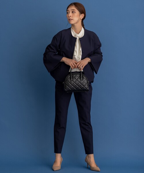 KUMIKYOKU NAVY】ダブルクロスストレッチ ジャケット　　なっつ様 KUMIKYOKU NAVY】ダブルクロスストレッチ ジャケット なっつ様
