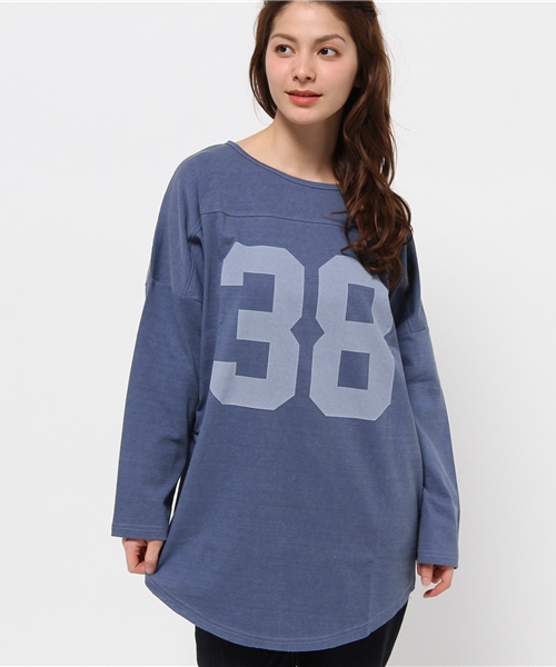 WHO'S WHO gallery（フーズフーギャラリー）の「【THE BIG】38ベースボールTEE（Tシャツ/カットソー・レディース・ブルー/レッド/ブラック・FREE）」の13枚目の写真