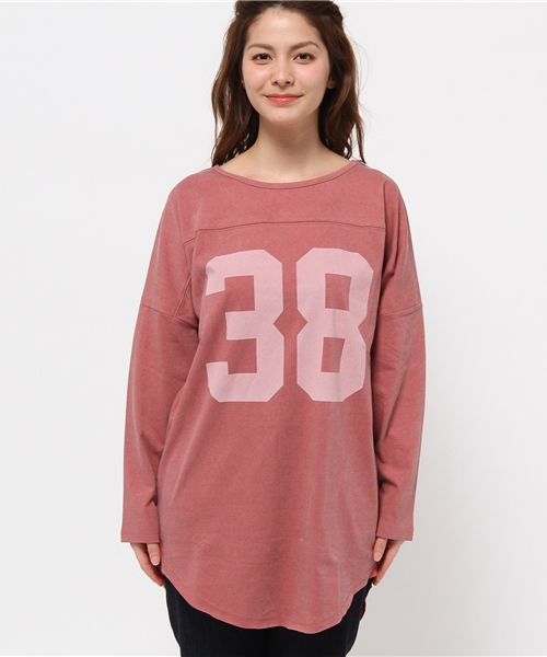 WHO'S WHO gallery（フーズフーギャラリー）の「【THE BIG】38ベースボールTEE（Tシャツ/カットソー・レディース・ブルー/レッド/ブラック・FREE）」の7枚目の写真