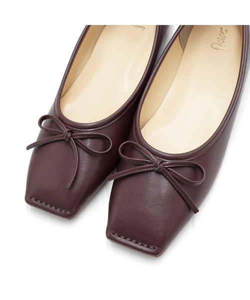 flower（フラワー）の「スクエアトゥバレエ（バレエシューズ・レディース・ベージュ/ブラウン・6/8/7/5）」の13枚目の写真