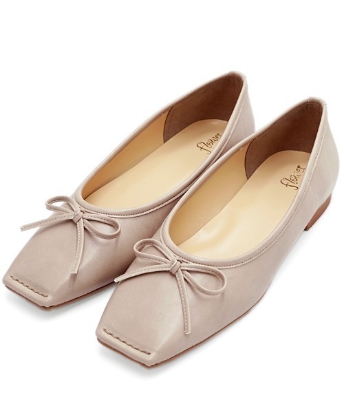 flower（フラワー）の「スクエアトゥバレエ（バレエシューズ・レディース・ベージュ/ブラウン・6/8/7/5）」の22枚目の写真