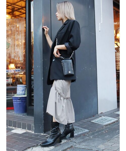 EVRIS（エヴリス）の「ウォレットミニショルダーBAG（ショルダーバッグ・レディース・ブラック/イエロー/ホワイト・FREE）」の6枚目の写真