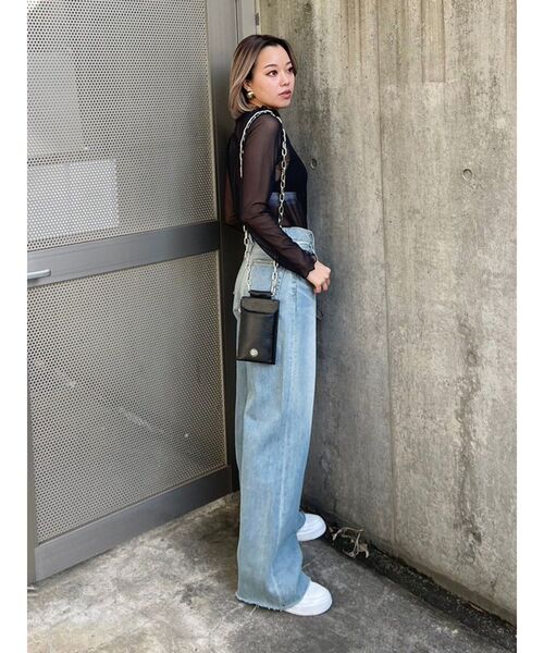 EVRIS（エヴリス）の「ウォレットミニショルダーBAG（ショルダーバッグ・レディース・ブラック/イエロー/ホワイト・FREE）」の9枚目の写真