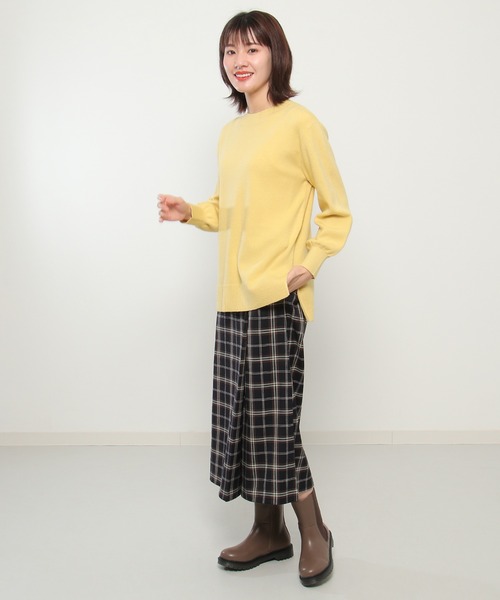 ikka(イッカ)の「クルーネックパフスリーブニットプルオーバー(ニット/セーター・レディース・ライトグレー/スカイブルー/ブラック/イエロー・S/M/L)」の11枚目の写真
