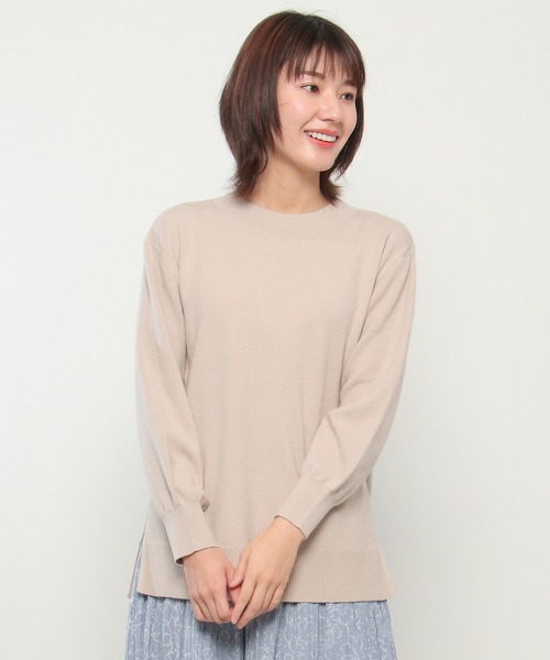 ikka(イッカ)の「クルーネックパフスリーブニットプルオーバー(ニット/セーター・レディース・ライトグレー/スカイブルー/ブラック/イエロー・S/M/L)」の20枚目の写真