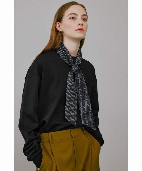 tk.TAKEO KIKUCHI（ティーケータケオキクチ）の「◆モノグラムスカーフタイ（バンダナ/スカーフ・レディース・ブラウン系その他6/ブラック系3・00）」の10枚目の写真