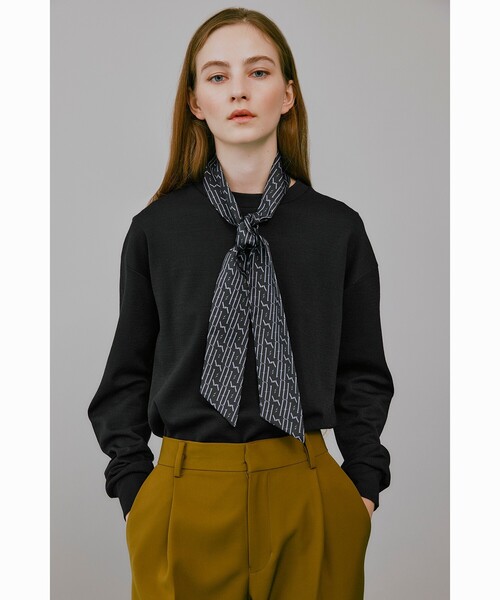 tk.TAKEO KIKUCHI（ティーケータケオキクチ）の「◆モノグラムスカーフタイ（バンダナ/スカーフ・レディース・ブラウン系その他6/ブラック系3・00）」の11枚目の写真