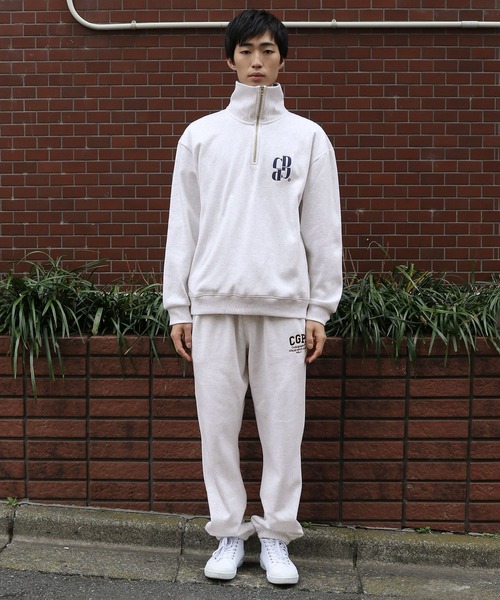 codegraphy(コードグラフィー)の「【UNISEX】Code:graphy/ビックカラーハーフZIP(裏起毛) 2182839(スウェット・メンズ・ダークグレー/ネイビー/ライトグレー・SMALL/MEDIUM/LARGE)」の5枚目の写真