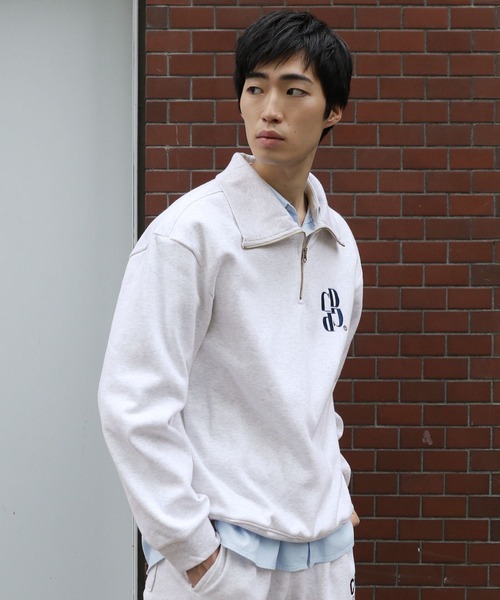 codegraphy(コードグラフィー)の「【UNISEX】Code:graphy/ビックカラーハーフZIP(裏起毛) 2182839(スウェット・メンズ・ダークグレー/ネイビー/ライトグレー・SMALL/MEDIUM/LARGE)」の8枚目の写真