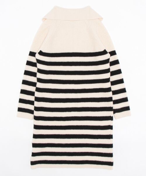 Q（キュー）の「ハーフジップニットワンピース（ワンピース・レディース・ブラック/ブラック系その他・MEDIUM）」の3枚目の写真